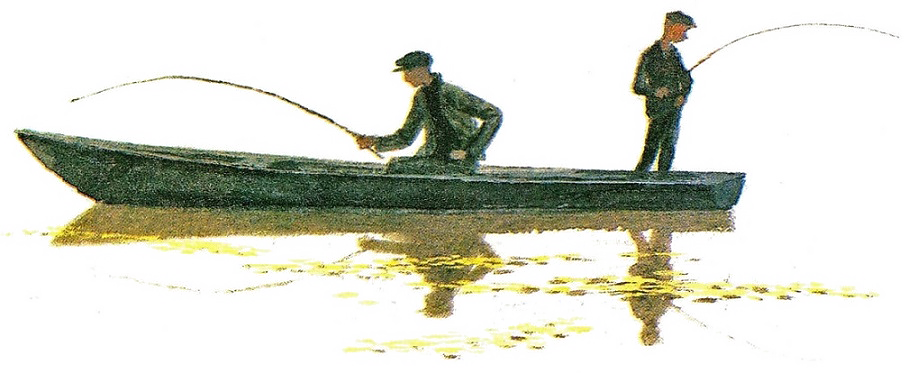 Паустовский ловил рыбу
