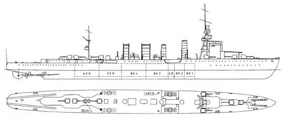 Легкие крейсера Японии. 1917-1945 гг.. Андрей Александрович Михайлов. Иллюстрация 30