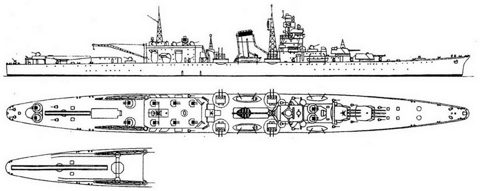 Легкие крейсера Японии. 1917-1945 гг.. Андрей Александрович Михайлов. Иллюстрация 104