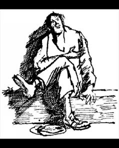 Человек с рассеченной губой. Иллюстрации Конан Дойл 5 зернышек апельсина. Конан Дойл пять зернышек апельсина рисунок.