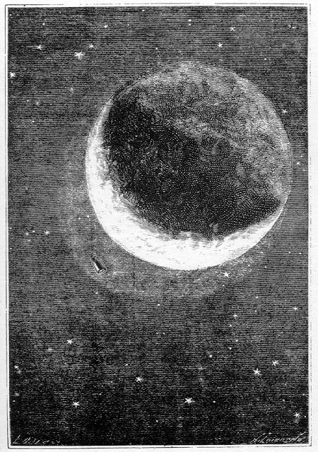 Какое животное первым облетело вокруг луны. Жюль Верн вокруг Луны. Жюль Верн вокруг Луны иллюстрации. Иллюстрации Баярда к вокруг Луны.