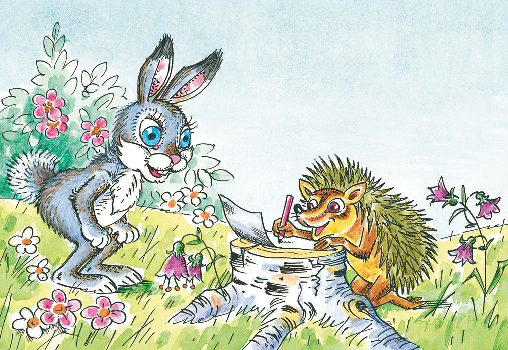 Зайчик решает. Заяц и еж. Заяц и Ежик сказка. Зайцы в сказках. Заяц из сказки.